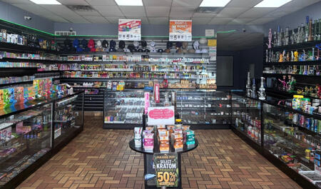 Smoke shop entrance